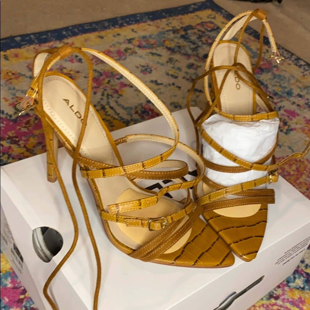 Aldo lace up stilettos